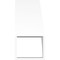 Ekena Millwork 5 1/2-in. W x 12-in. D x 12-in. H Funston Architectural Grade PVC Knee Brace BRCP055X12X12FST - alternate 3